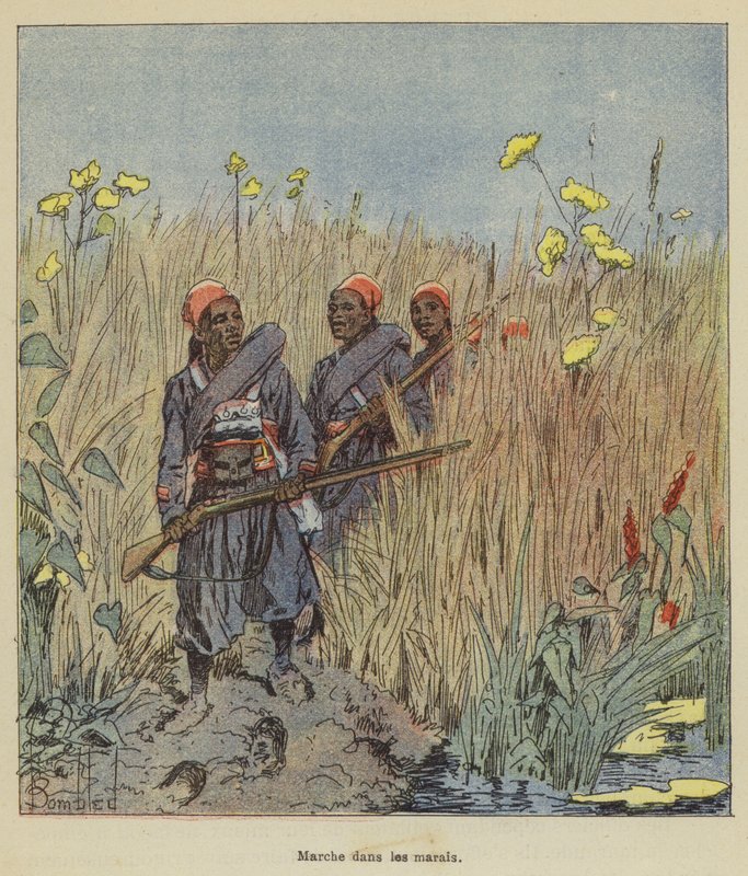 Mars door de moerassen door after Louis Charles Bombled