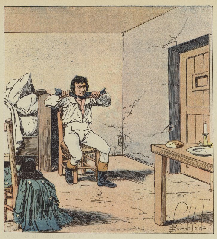 Dood van Pichegru door after Louis Charles Bombled