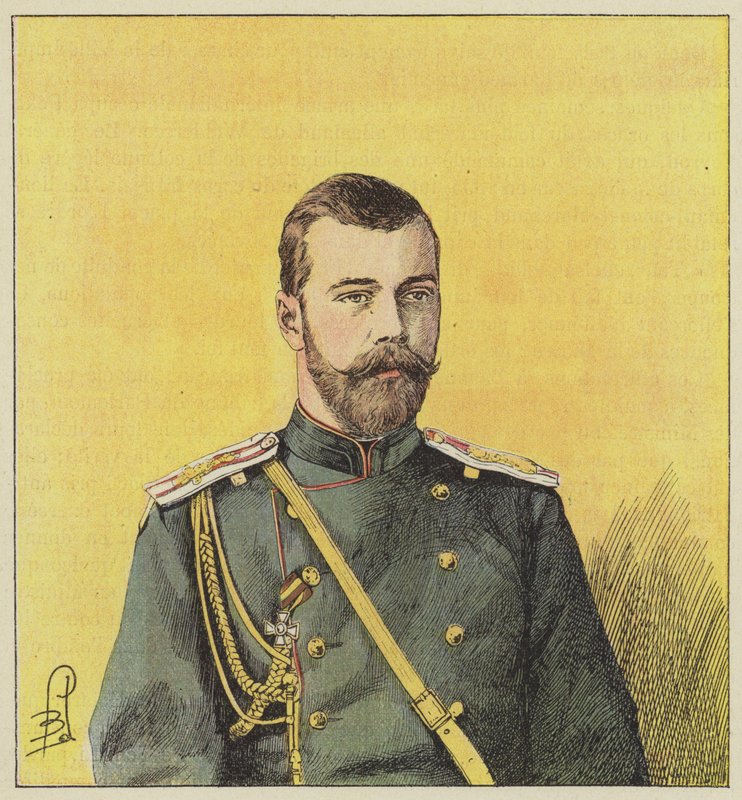 Nicolaas II, keizer van Rusland door after Louis Charles Bombled