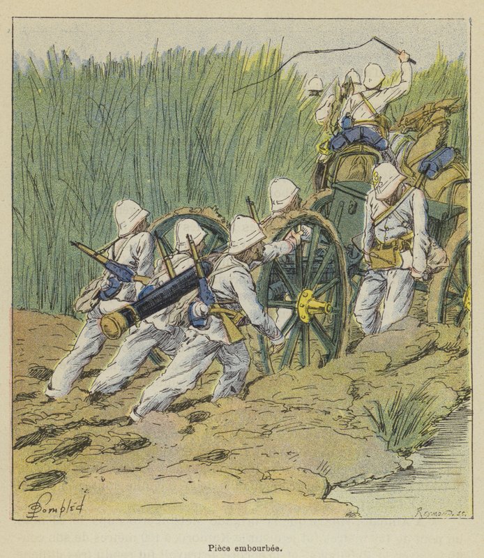 Vastgelopen stuk door after Louis Charles Bombled