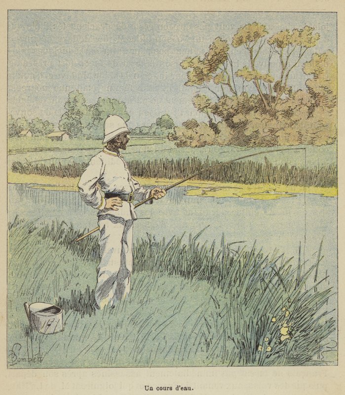 Een waterloop door after Louis Charles Bombled