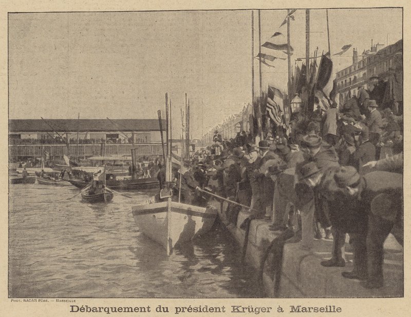President Kruger van Transvaal arriveert in Marseille door after Nadar