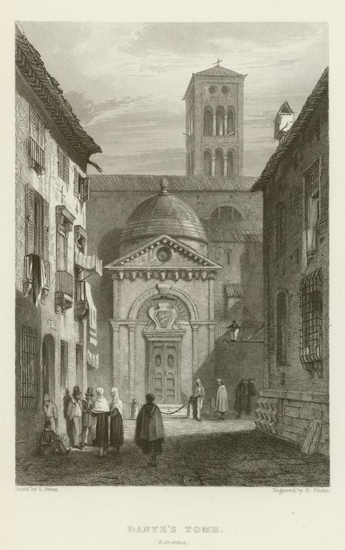 Dantes Graf, Ravenna door Samuel (after) Prout