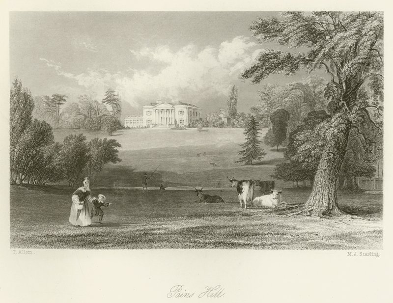 Pains Hill door after Thomas Allom