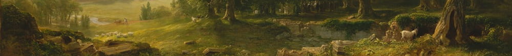 Landschapscène uit Thanatopsis (Asher Brown Durand)